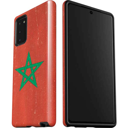 Morocco Flag Distressed Galaxy Note20 5G Pro Case